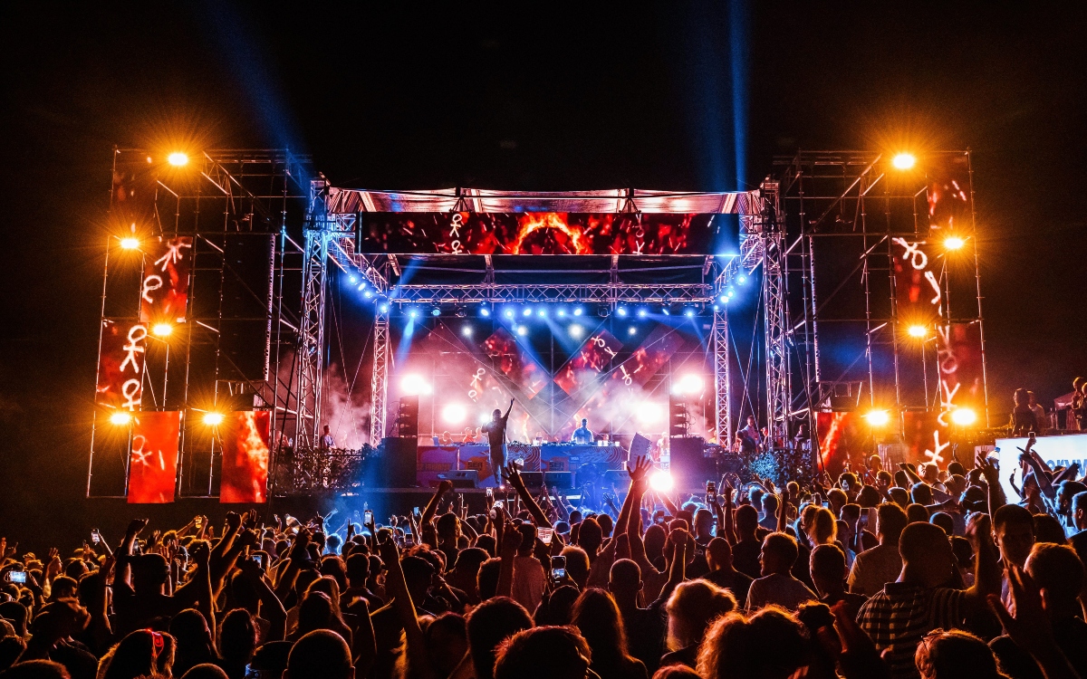 Outdoor electronic music festival